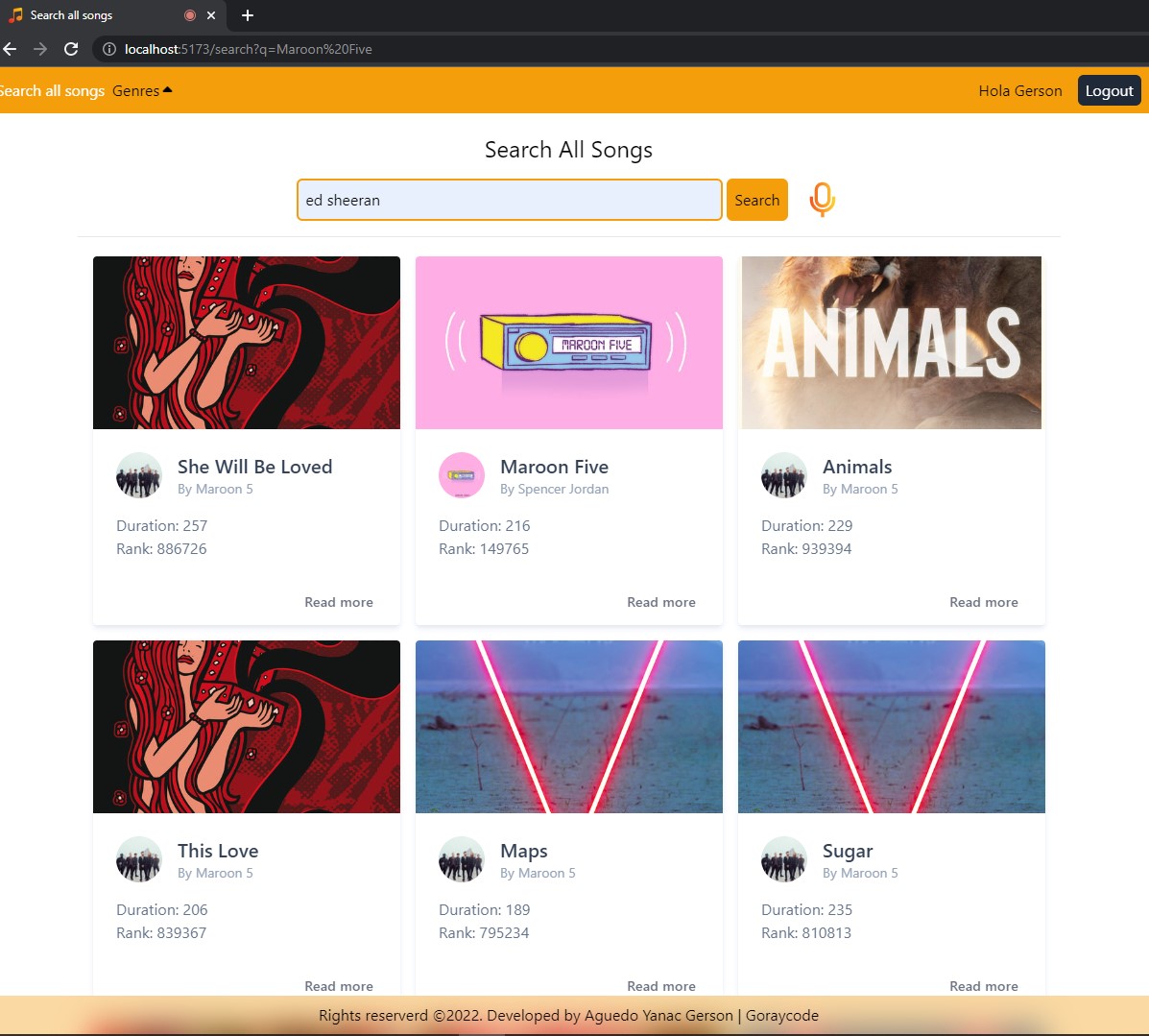 Search All Songs